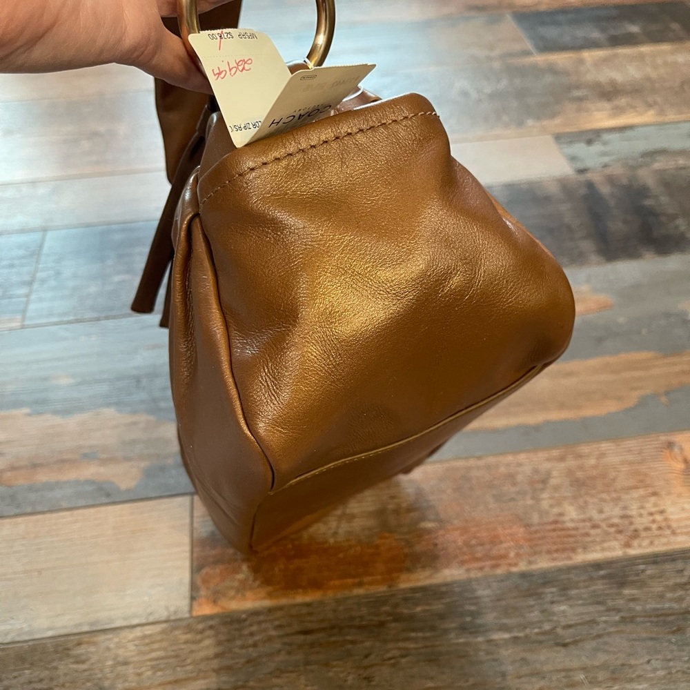 NWT Vintage Coach Parker Pleated Leather Handbag - Picture 8 of 12
